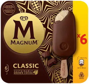 6 batônnets glacés Classic - MAGNUM