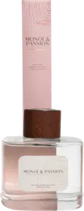 DIFFUSEUR AVEC BÂTONNETS PARFUMÉ "MONOÏ ET PASSION" 220ML
