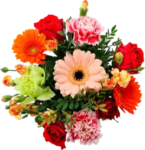 Bouquet bulle 17 tiges avec sac