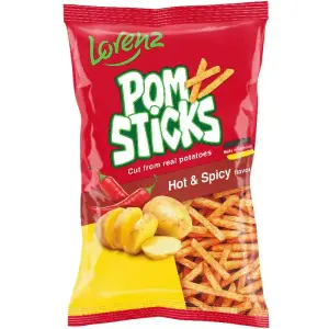 Pomsticks Hot & Spicy 85g - LORENZ
