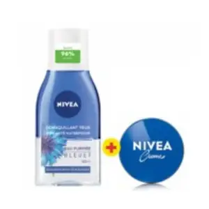 Démaquillant yeux double action 125ml + crème 30ml - NIVEA