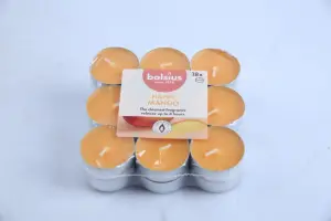 Pack de bougies parfumees bolsius senteur mangue