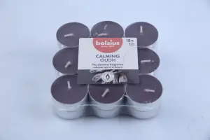 Pack de bougies parfumees bolsius senteur oud