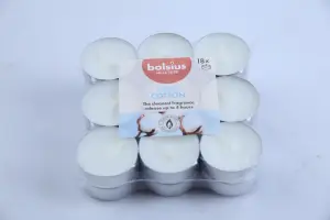 Pack de bougies parfumees bolsius senteur cotton