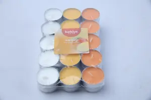 Pack de 15 bougies parfumees bolsius senteur mang