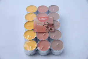 Pack de 15 bougies parfumees bolsius senteur sucr