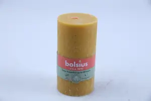 Bougies rustique bolsius jaune