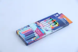 Staedtler - Pack de 6 Feutres Double Pointe - Couleurs Assorties