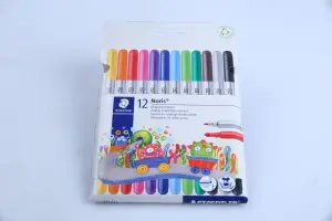 Feutres Double Pointe Pack de 12 – Polyvalence et Créativité pour Dessin et Coloriage