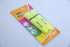 SURLIGNEUR FLAT NÉON JAUNE – PACK DE 2