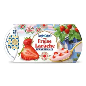 Yaourt brassé fawakih bladi fraise 2x150g