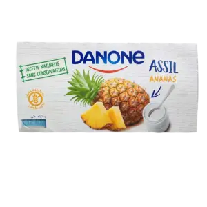 Yaourt brassé assil ananas 8x110g - DANONE