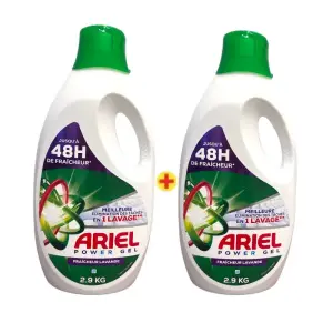 Lessive liquide Lavande 2x2,9kg - ARIEL