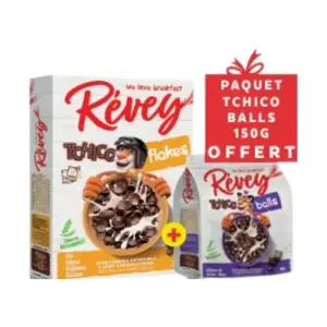 Céréales Tchico Flakes 375 g + Tchico Balls 150 g