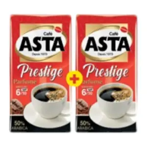 Pack Duo Café Moulu Asta Prestige 2 x 200 g - ASTA