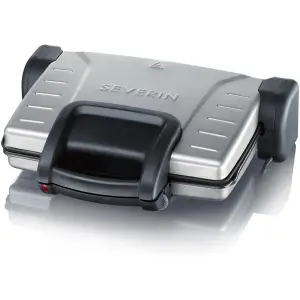 Grill viande / Panini KG2389 1800W Noir argent - SEVERIN