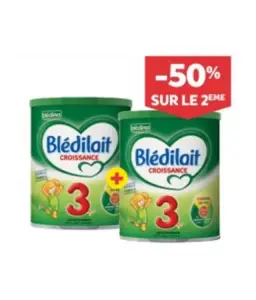 Lait de croissance 400 g + 1 à -50% - BLEDILAIT
