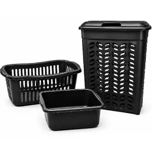 Tripack Laundry 2 Paniers à linge + bassine carrée 10L - ATLAS
