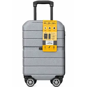 Valise cabine RYR ABS Najem grise 40x20x25 cm