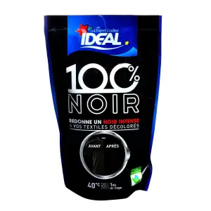 Entretien des textiles après usage de 100 % noir 400g - IDEAL