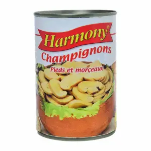 Champignons pieds et morceaux 400g - HARMONY