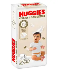 Couches bébé ultra comfort taille 3 (4-9Kg) x42 unités - HUGGIES