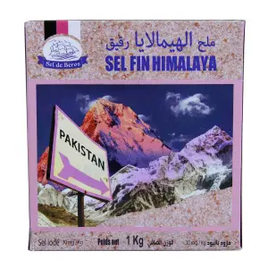Sel fin d'himalaya iodé 1kg - SEL DE BEROS