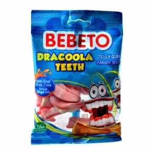 Gommes dentiers Dracoola Teeth 80g - BEBETO