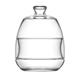 Bonbonnière transparente en verre avec couvercle 25,5cl - LAV