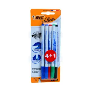 Marqueurs effaçables Velleda 1721 BL 4+1 - BIC