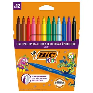 12 Feutres Conte Vis Ass - BIC