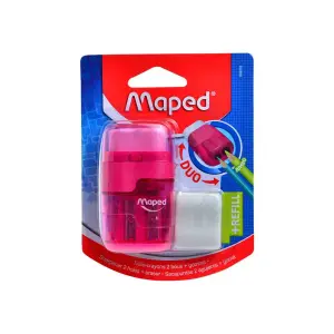 Taille-crayons 2 trous + gomme Duo - MAPED