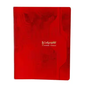 Cahier scolaire piqué A5petit format petits carreaux séyès 192p 70g -CALLIGRAPHE