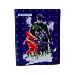 Cahier scolaire broché petit format grands carreaux séyès 384p 60g - BLEU MARINE