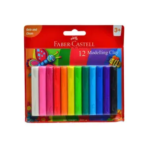 Pâte à modeler 12 couleurs 200g - FABER-CASTELL