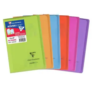 Carnet petits carreaux Koverbook 5x5 11x17cm 96pages 90g - CLAIREFONTAINE
