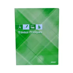 Cahier scolaire piqué A3 de travaux pratiques 96 pages 24x32cm - ANCOR