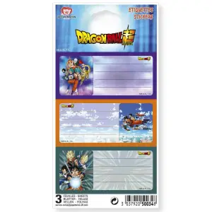 Etiquettes adhésives x9 - DRAGON BALL SUPER