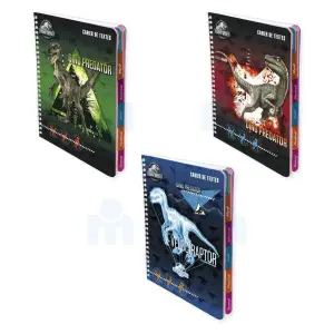 Cahier de textes 17x22cm 148pages 90g - JURASSIC WORLD
