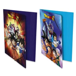 Chemise à élastique 24x32cm 3 rabats carton - DRAGON BALL SUPER
