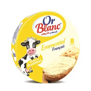 Fromage fondu à l'emmental 8 portions - OR BLANC