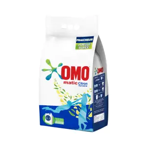 Lessive en poudre Matic Citron 5,5kg - OMO