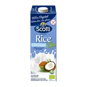 Boisson végétale de riz et coco bio sans gluten 1L - SCOTTI