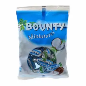 Barres chocolatées miniatures à la pulpe de noix de coco 150g - BOUNTY
