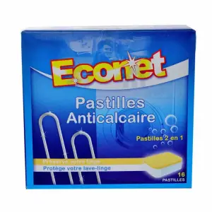 Pastilles anti-calcaire pour lave-linge x16 - ECONET