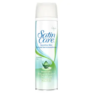 Gel à raser formule peaux sensibles à l'aleo vera Satin Care 200ml - VENUS