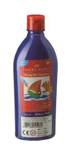 Bouteille de peinture Ready Mix Tempera bleu 500ml - FABER-CASTELL