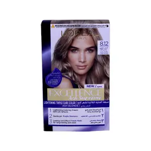 Coloration cheveux 8.12 Cool Pearl Light Blonde - EXCELLENCE ASH SUPREME
