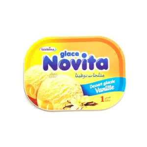 Novita bac de crème glacée vanille 1L