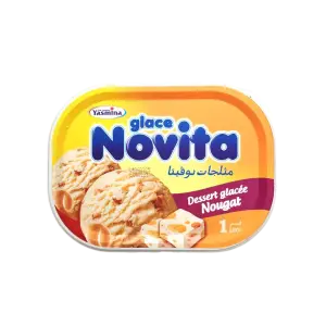 Novita bac de crème glacée nougat 1L